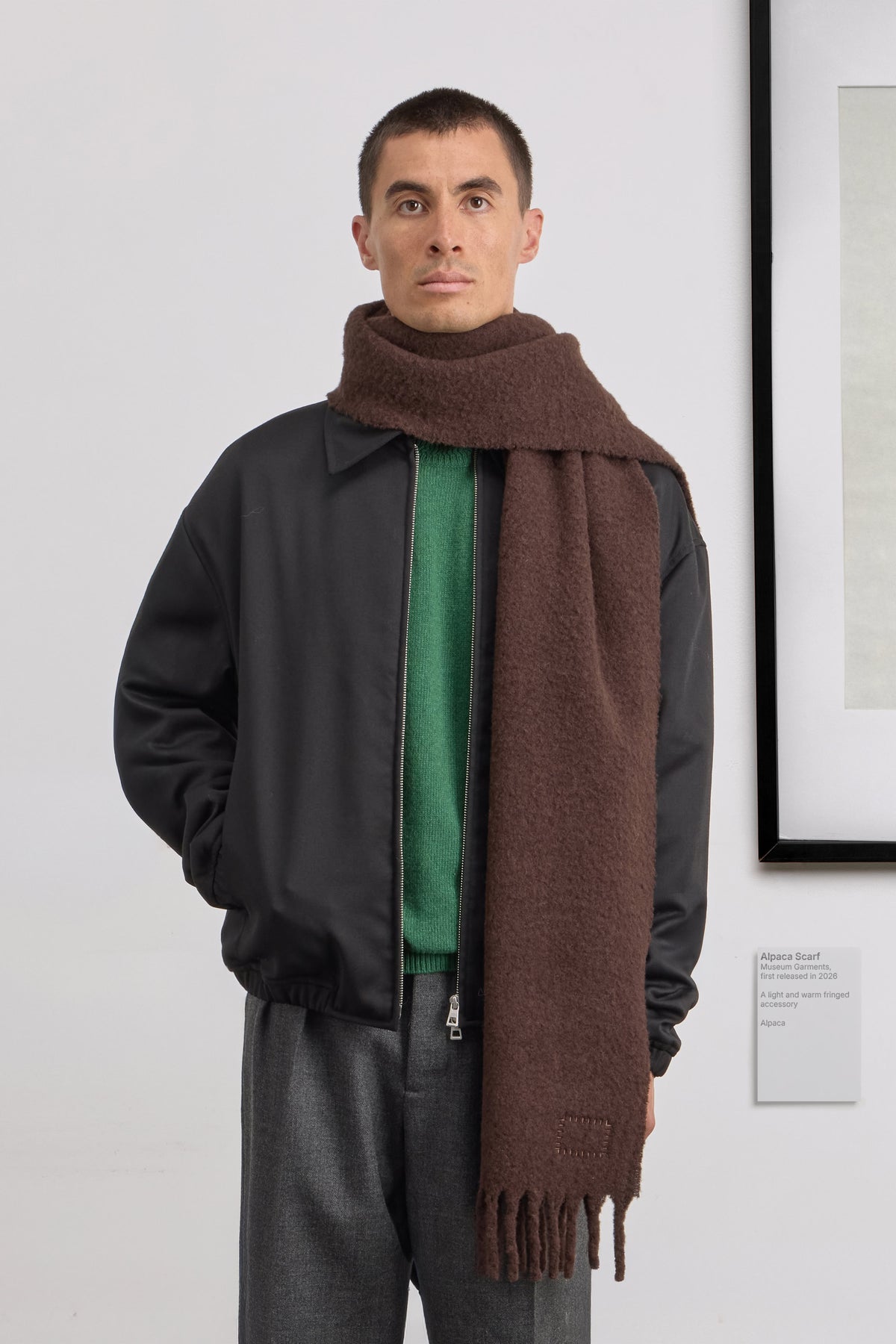 Alpaca Scarf - Alpaca - Brown