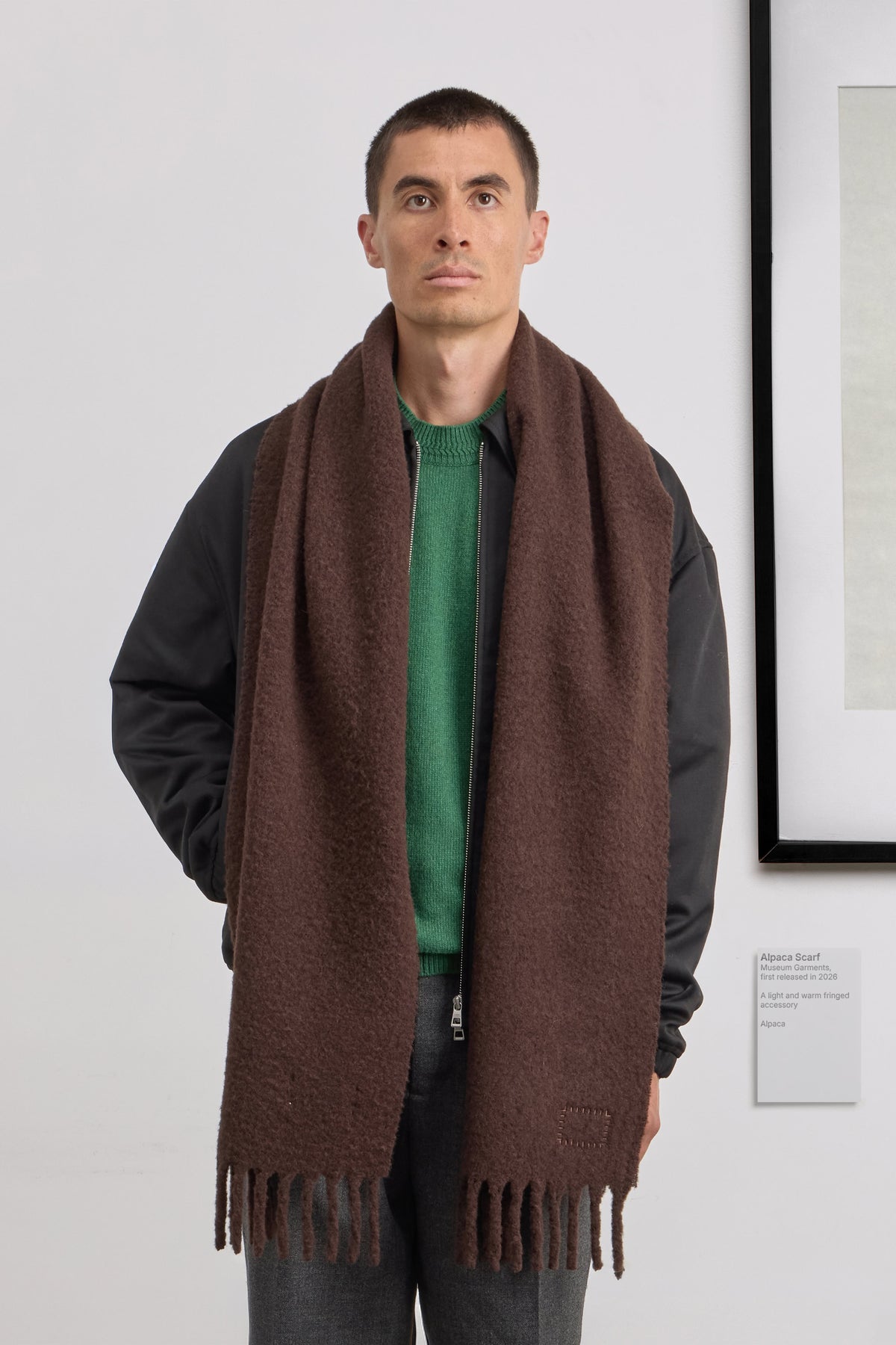 Alpaca Scarf - Alpaca - Brown