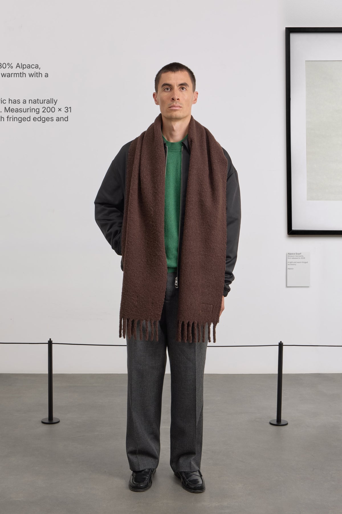 Alpaca Scarf - Alpaca - Brown