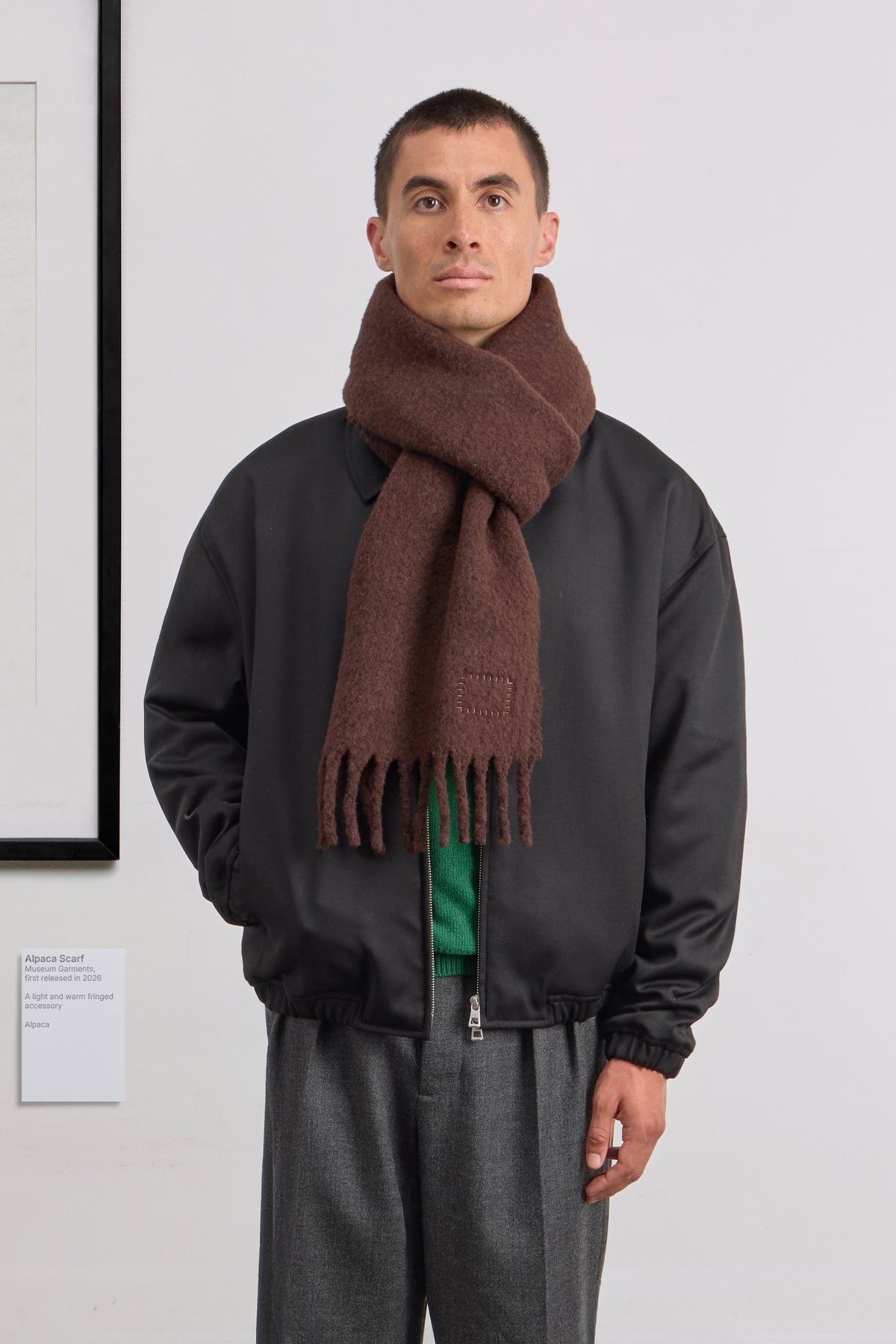 Alpaca Scarf - Alpaca - Brown