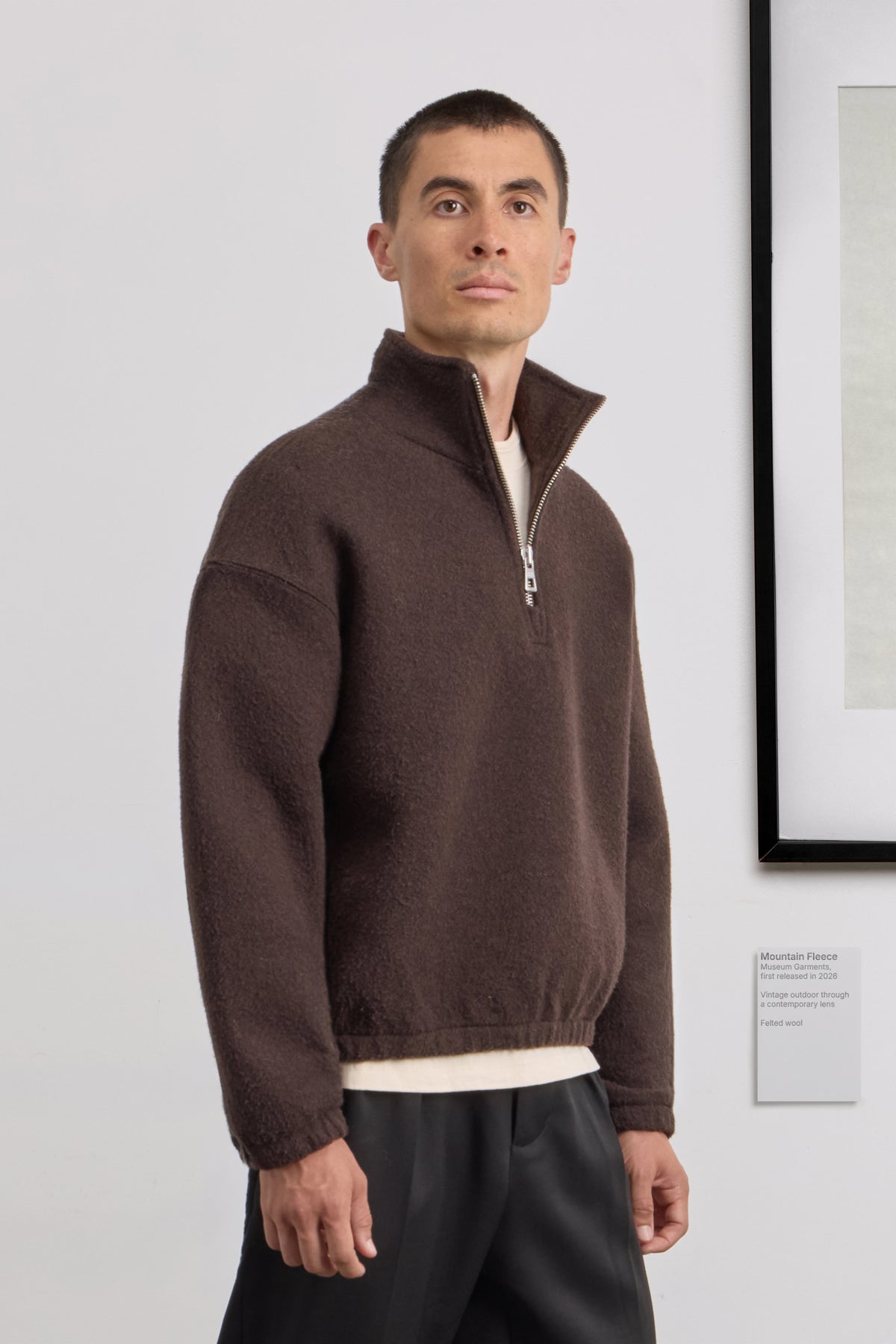 Mountain Fleece - Felted wool - Brown
