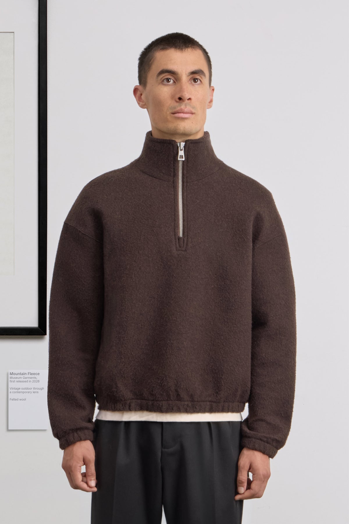Mountain Fleece - Felted wool - Brown