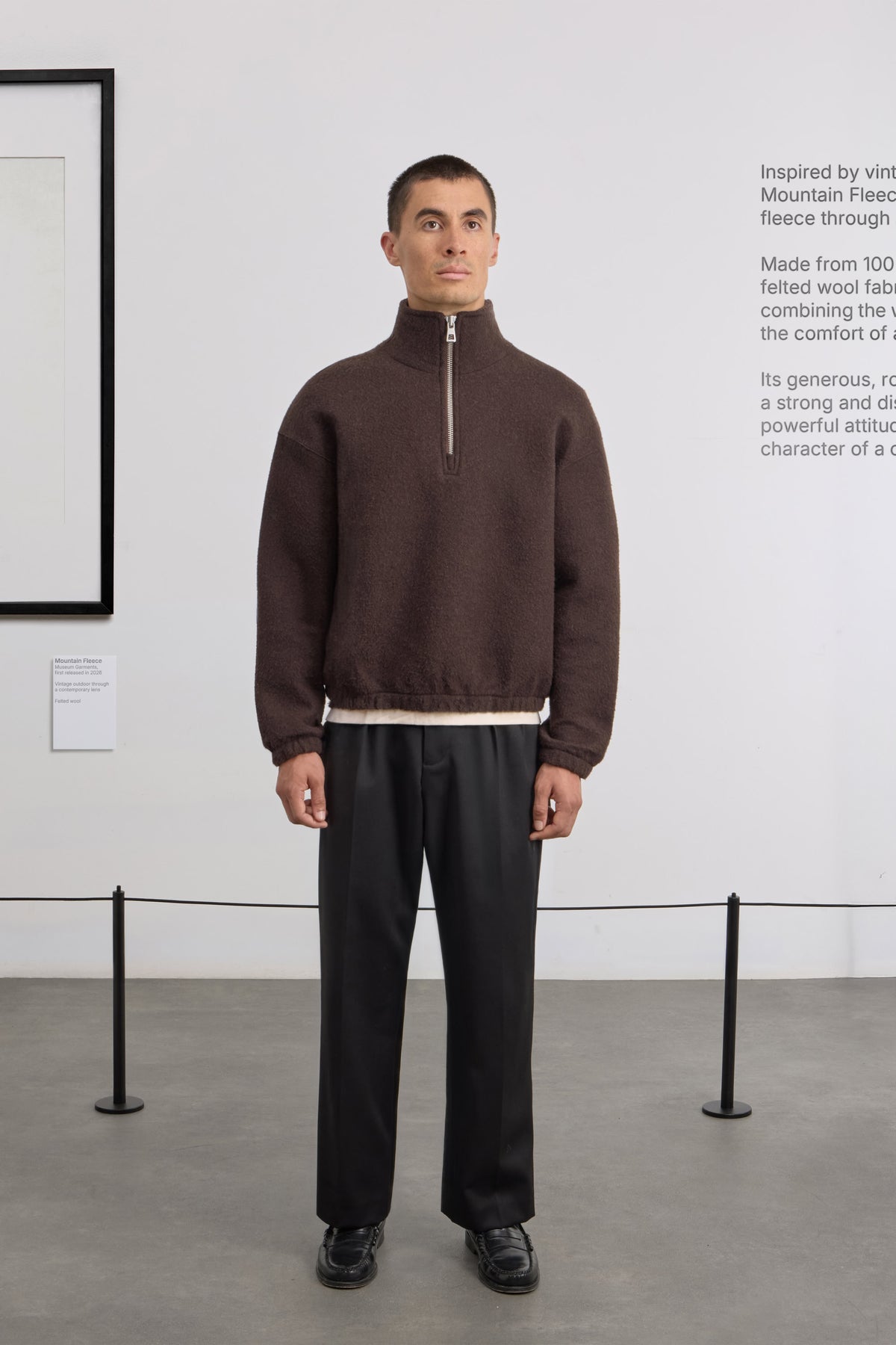 Mountain Fleece - Felted wool - Brown