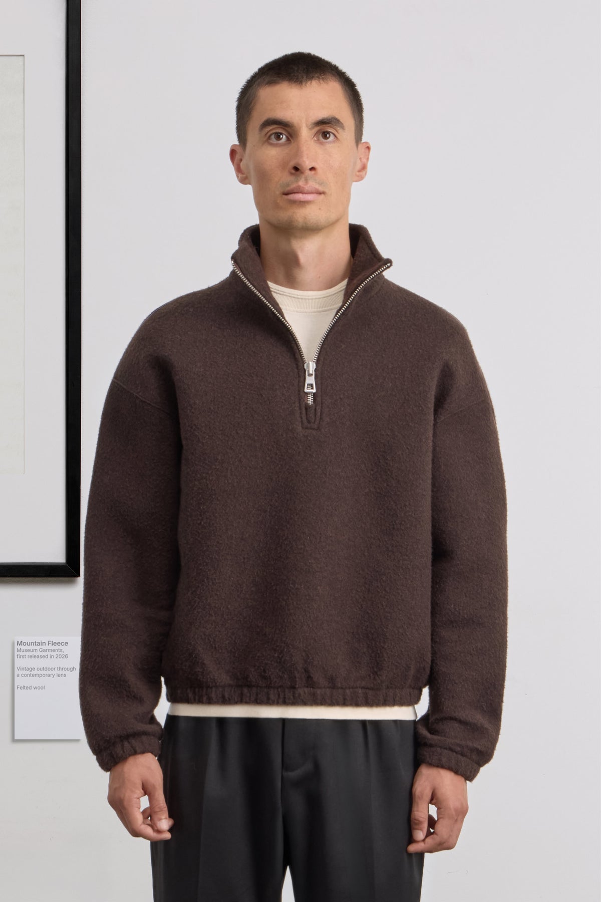 Mountain Fleece - Felted wool - Brown