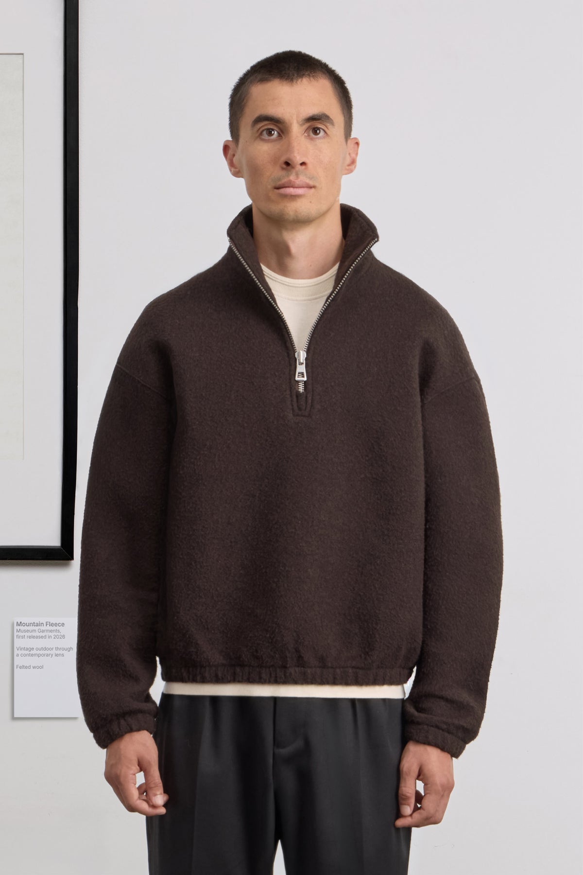 Mountain Fleece - Felted wool - Brown