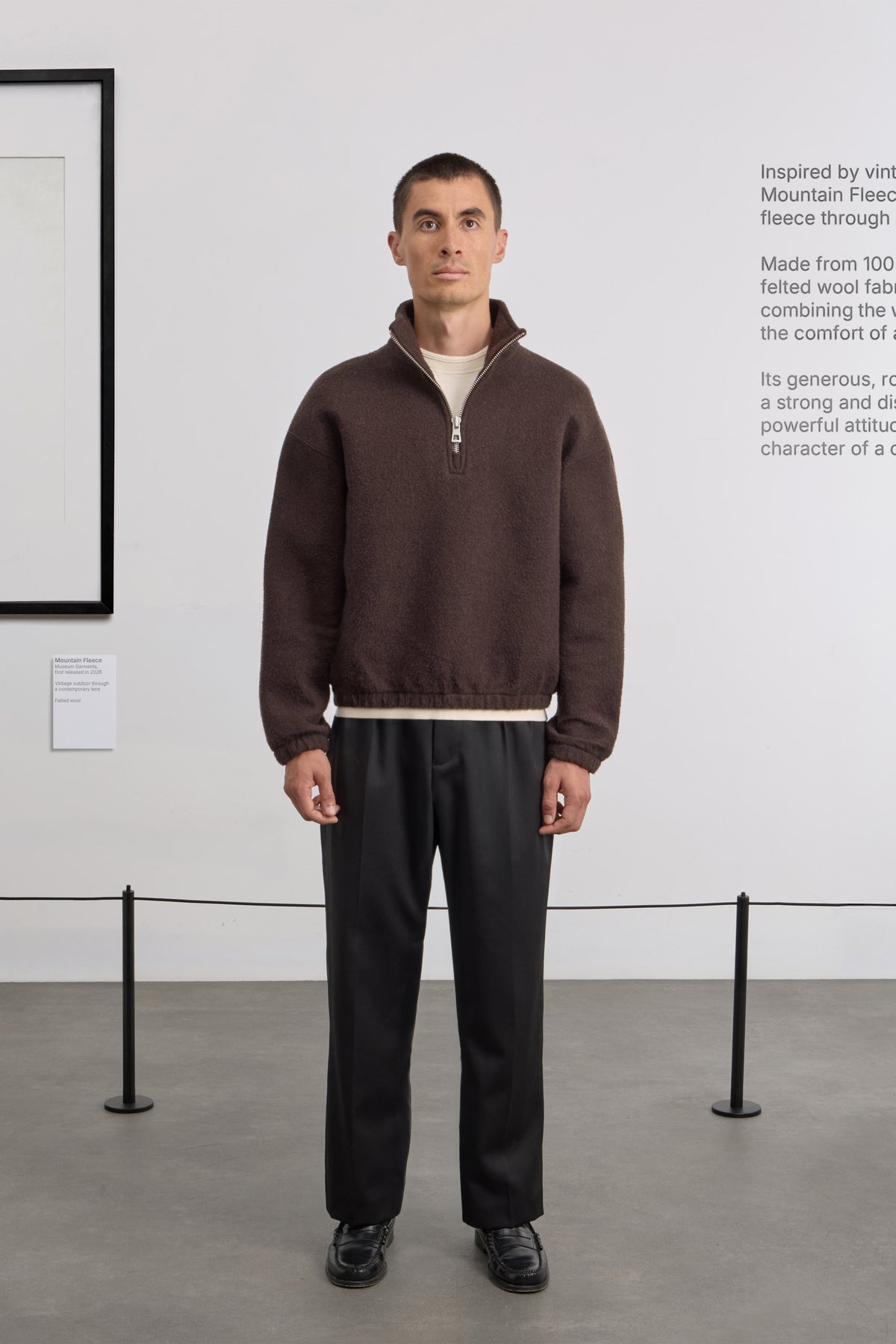 Mountain Fleece - Felted wool - Brown