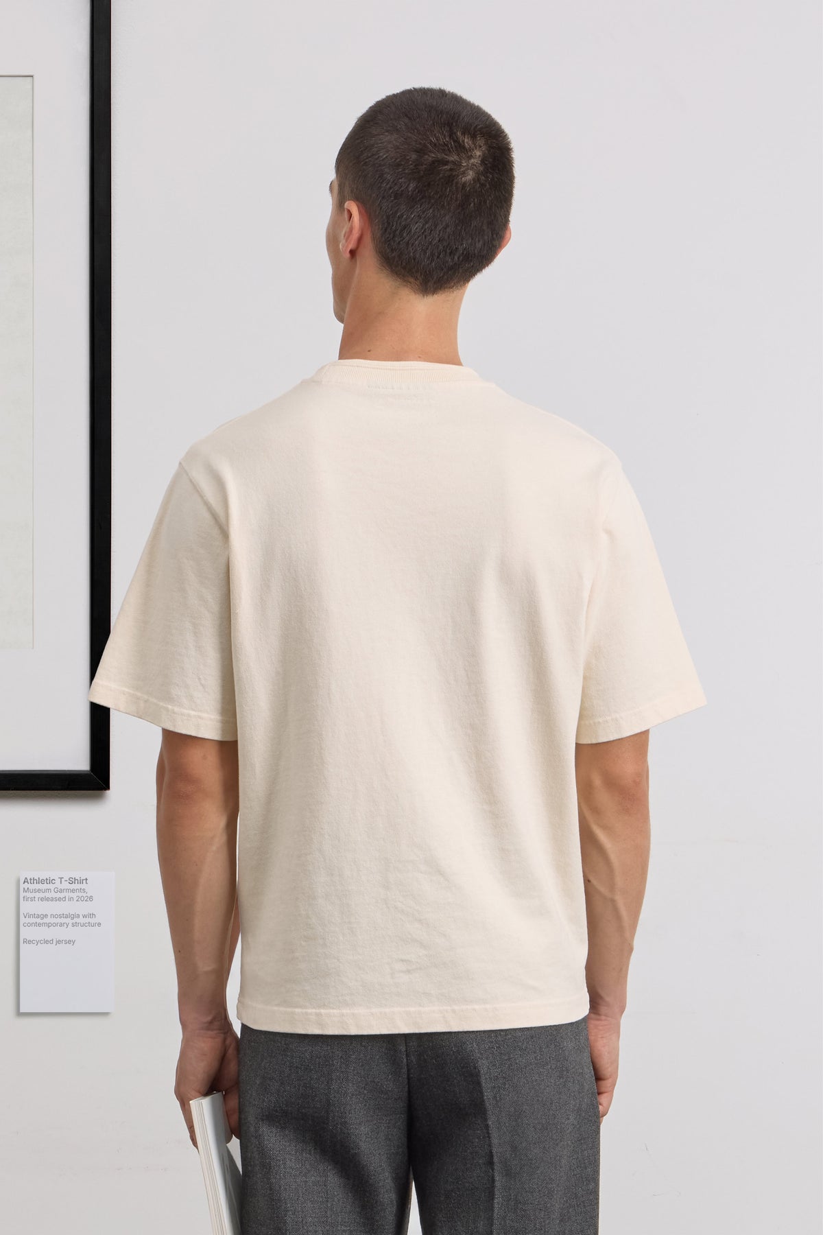 Athletic T-Shirt - Recycled jersey - Natural