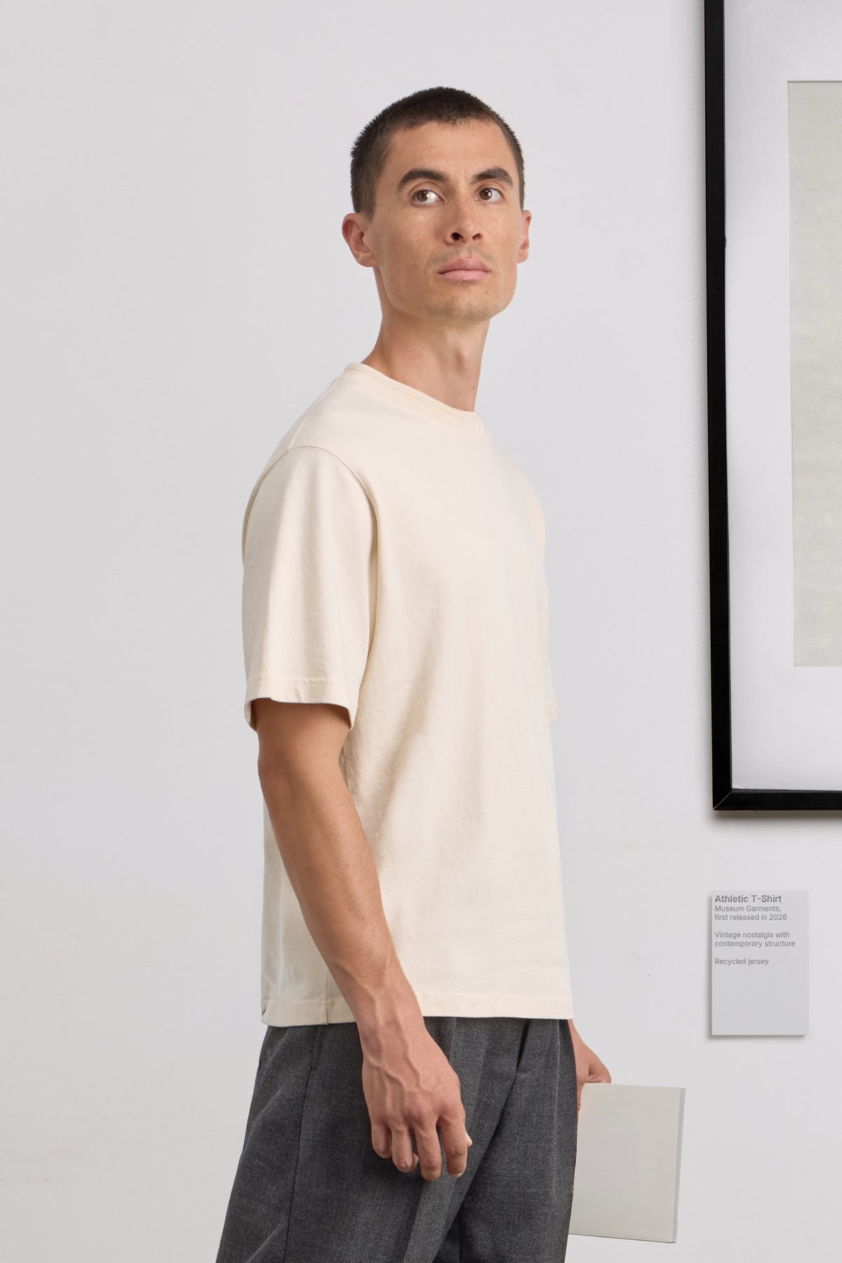 Athletic T-Shirt - Recycled jersey - Natural