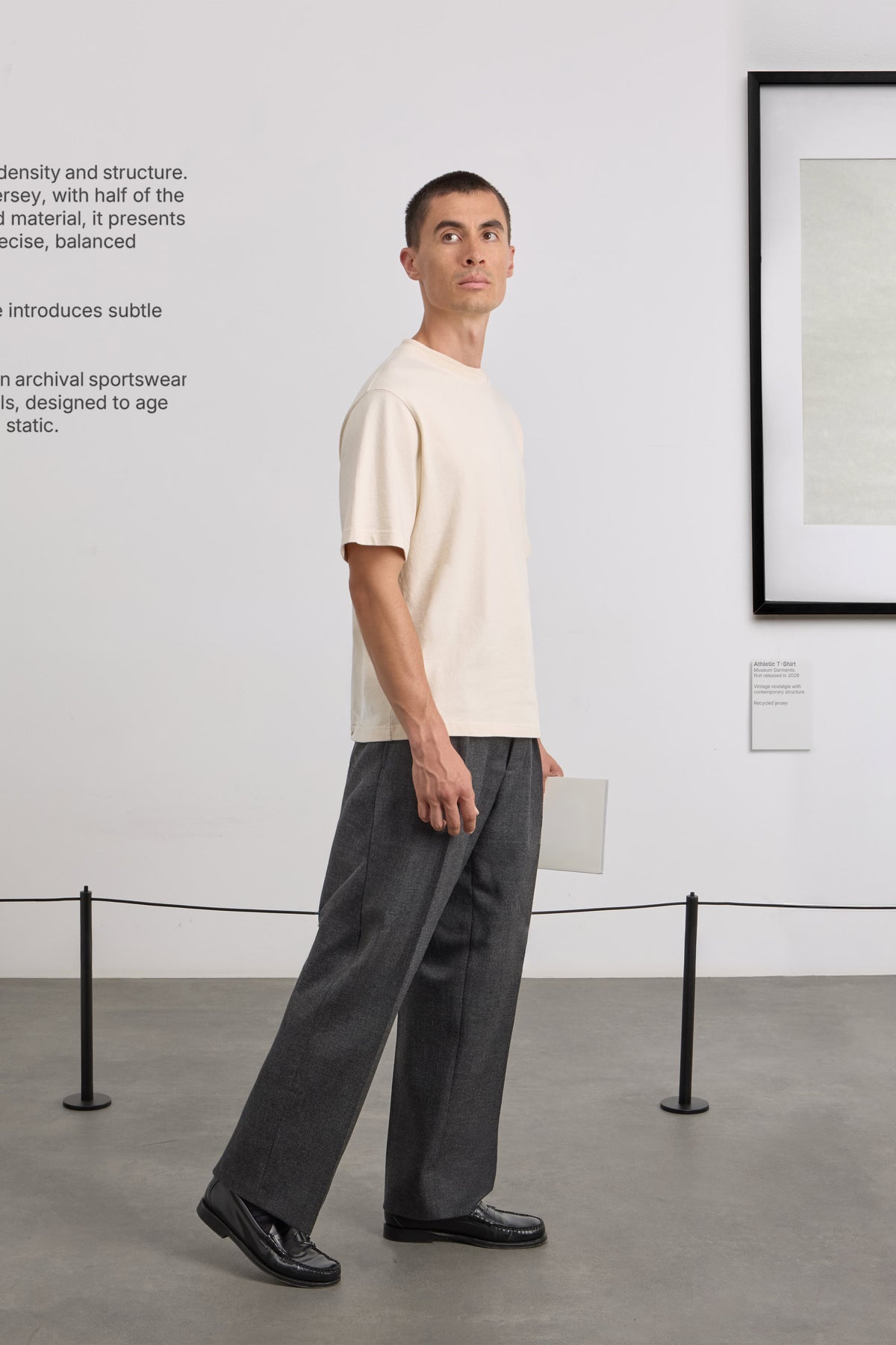 Athletic T-Shirt - Recycled jersey - Natural