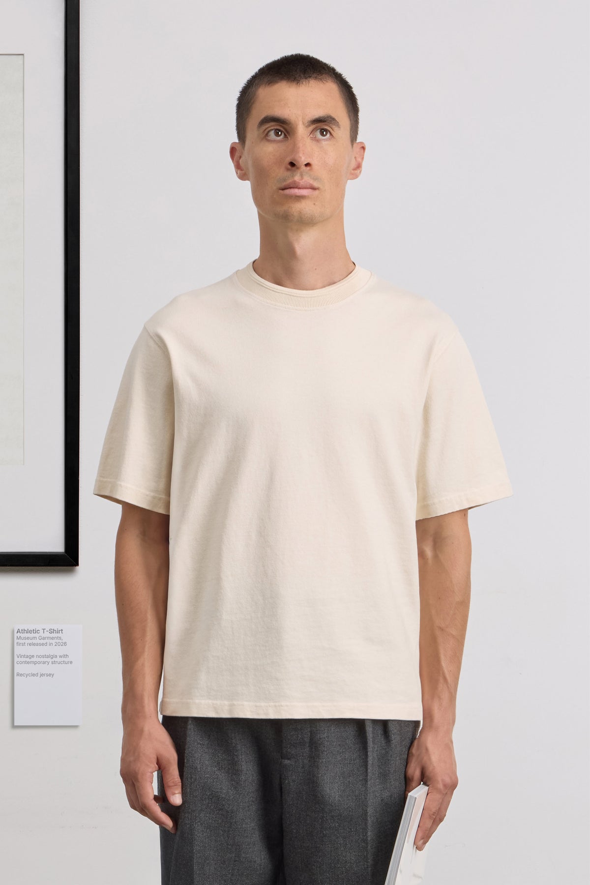 Athletic T-Shirt - Recycled jersey - Natural
