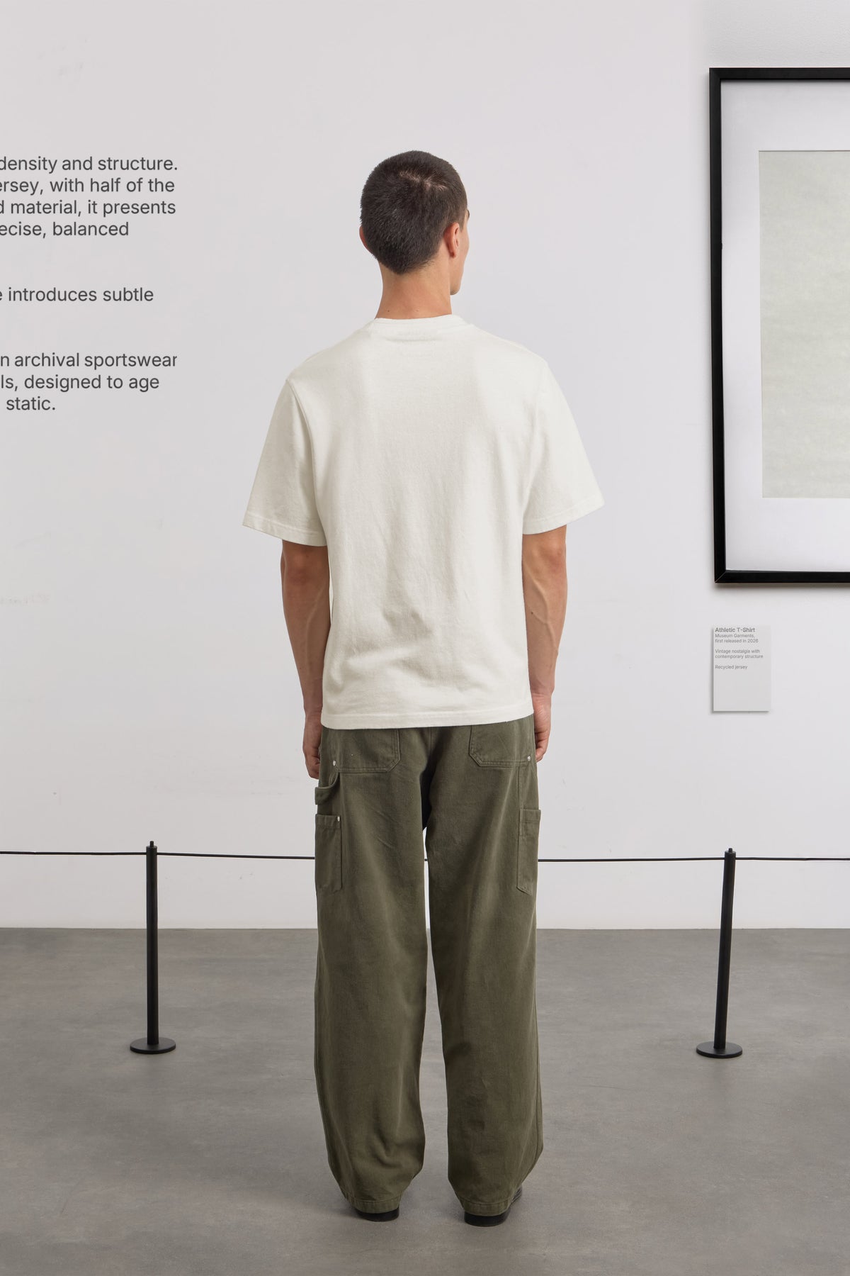 Athletic T-Shirt - Jersey de coton recyclé - Off White