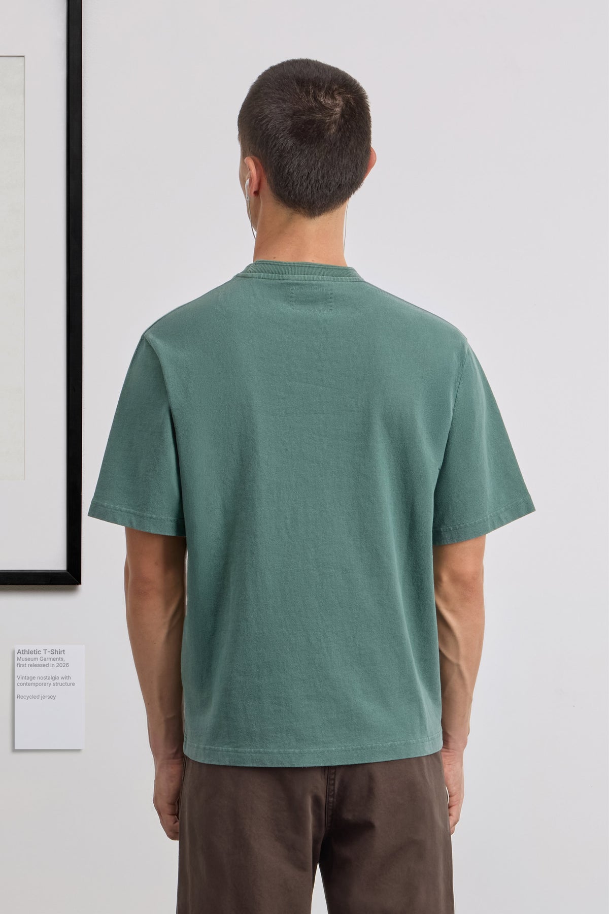 Athletic T-Shirt - Recycled jersey - Faded Green
