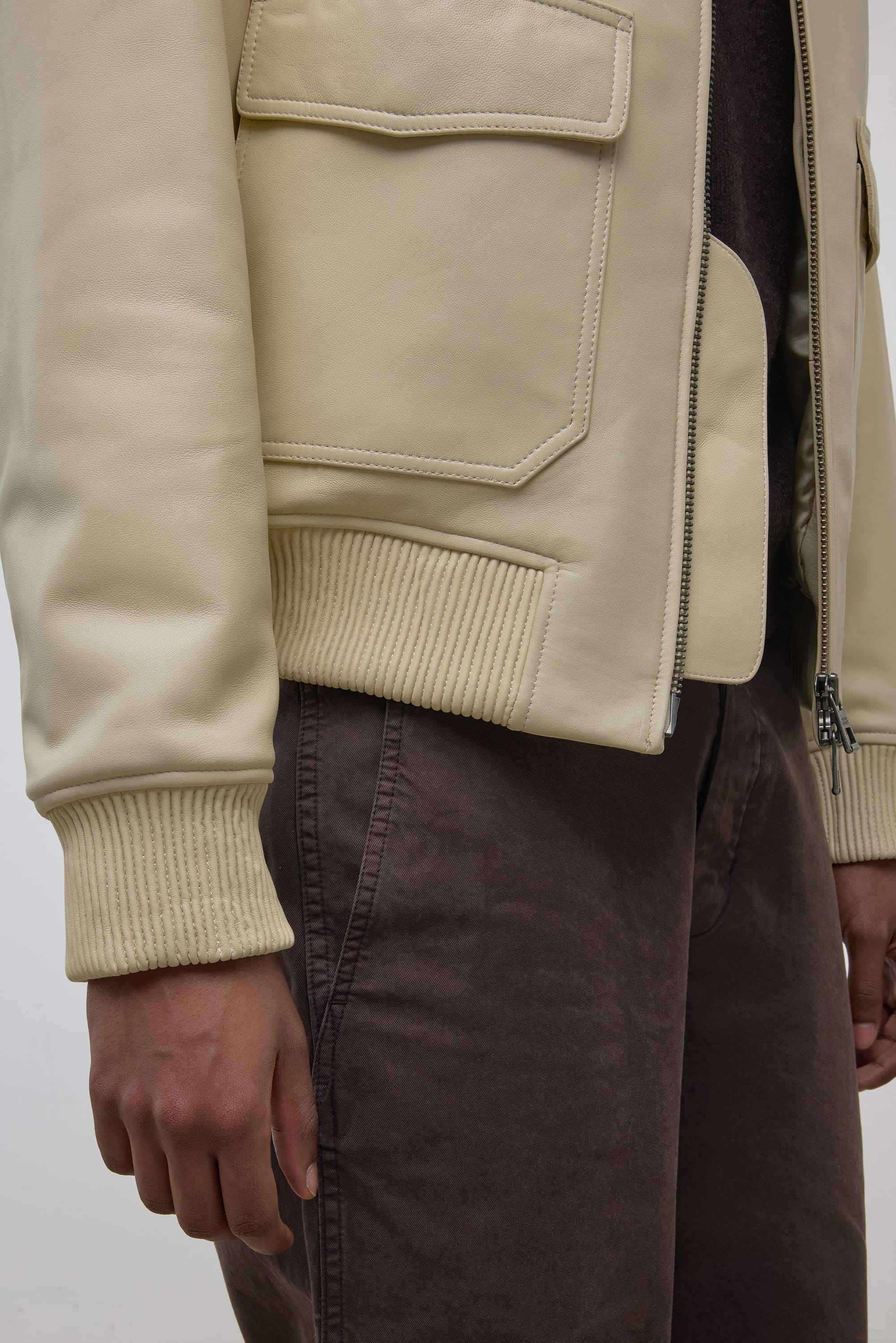 Colbo Flight Jacket - Leather - Butter Yellow